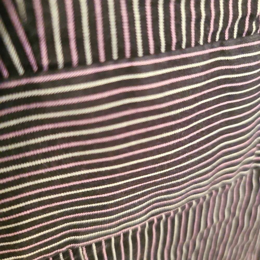 Express Design Studio Button Down Pin Stripe Dres - image 4